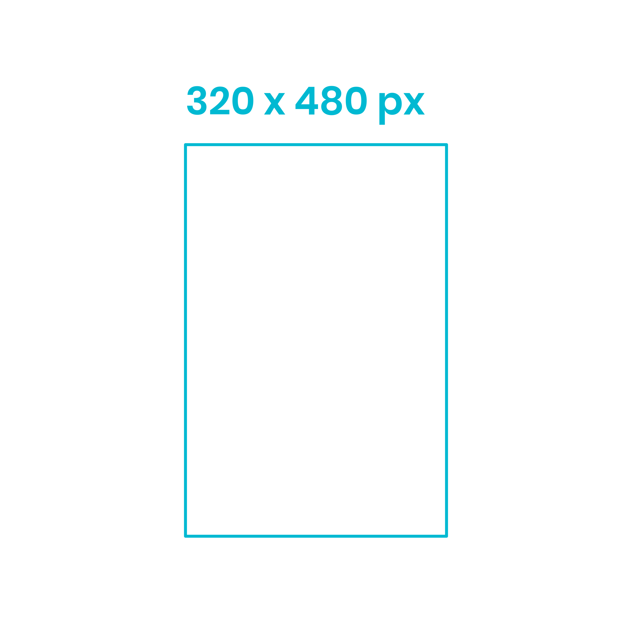 Digital Online Advertising Mobile Portrait Interstitial Ad 320X480 Sketch Editable Svg Line Art Free Vectors
